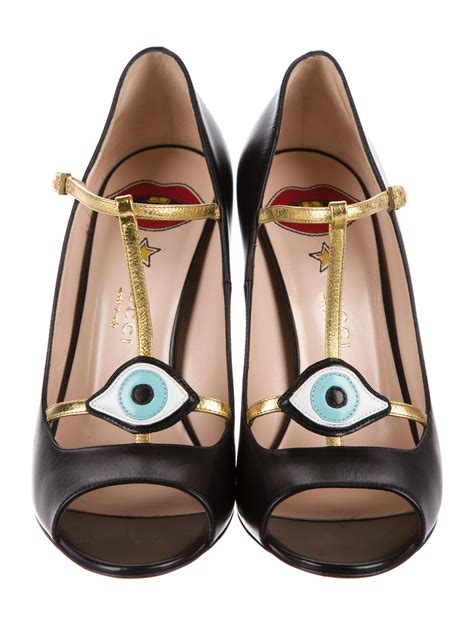 gucci evil eye shoes|gucci slingback shoes for women.